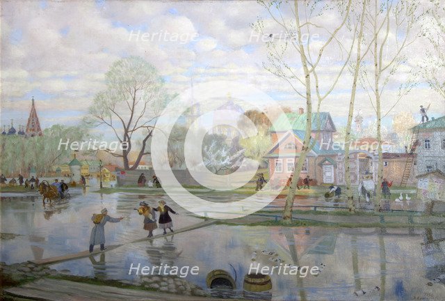 Spring', 1921. Creator: Kustodiev, Boris Michaylovich (1878-1927).