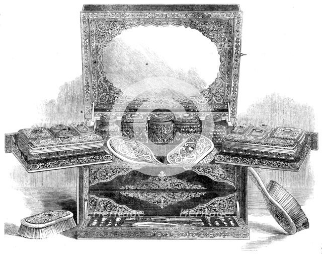The International Exhibition: dressing-case by Messrs. Howell, James, and Co., of Regent-street,1862 Creator: Unknown.