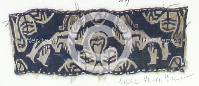 Textile Fragment, Coptic, 6th-7th century. Creator: Unknown.