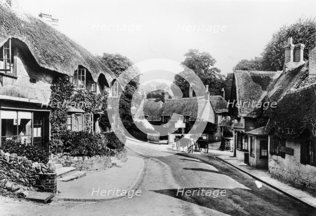 A street through Shanklin, Isle of Wight, 1890. Artist: Unknown