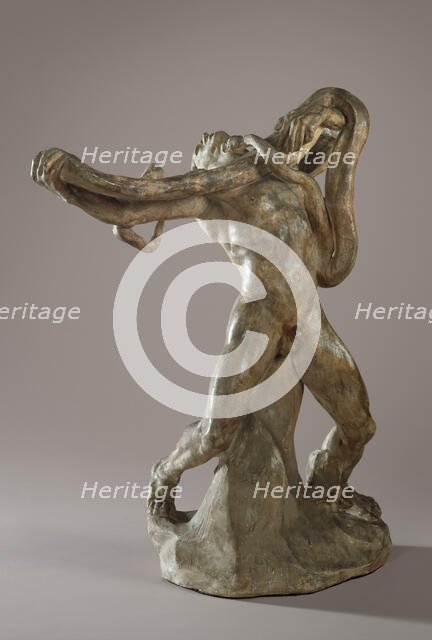 Man With Serpent, 1885. Creator: Auguste Rodin.