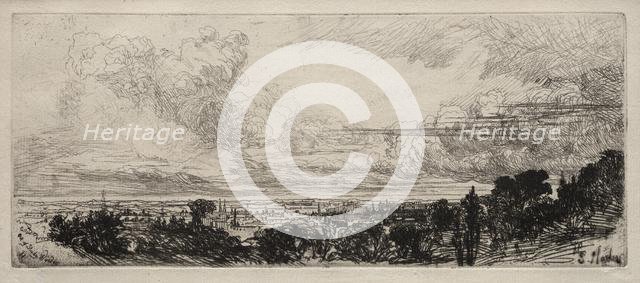 Out of Study Window. Creator: Francis Seymour Haden (British, 1818-1910).