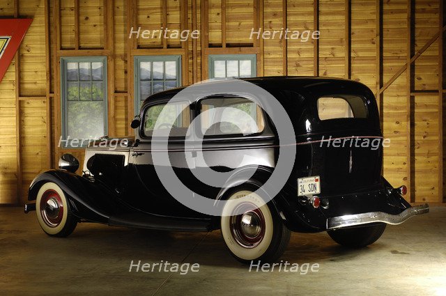 Ford Sedan custom 1934. Artist: Simon Clay.