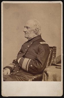 Portrait of Admiral William Branford Shubrick (1790-1874), Before 1874. Creator: Brady's National Photographic Portrait Galleries.