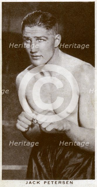 Jack Petersen, Welsh boxer, 1938. Artist: Unknown