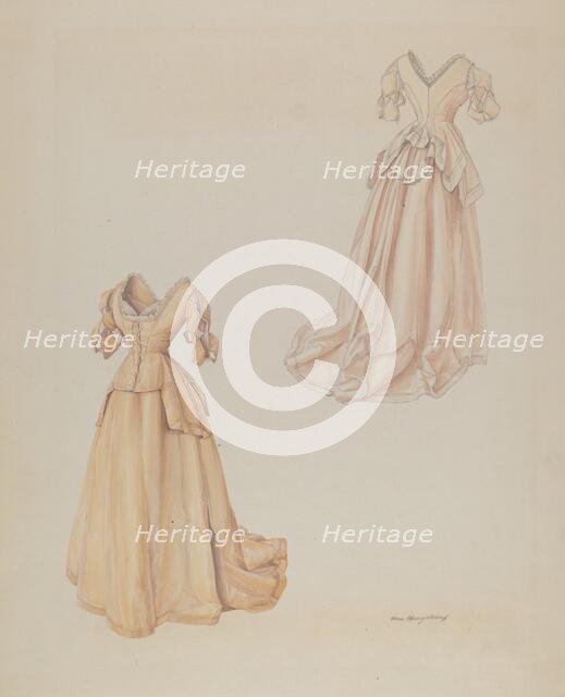 Wedding Dress, c. 1938. Creator: Hans Mangelsdorf.