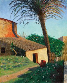 Cagnes. The palm tree, 1924. Creator: Vallotton, Felix Edouard (1865-1925).