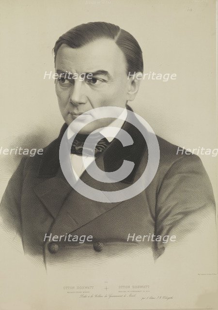 Portrait of Otton Horwatt (1809-1894), marshal of nobility of Minsk Governorate, 1847.