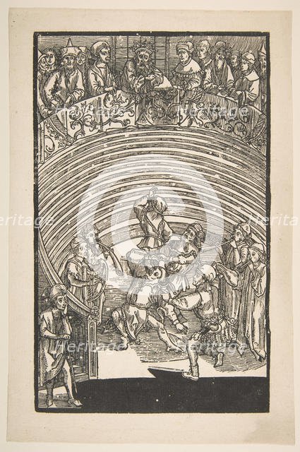 Illustration from The Comedie of Terence, 19th century reprint.n.d. Creator: Albrecht Durer.