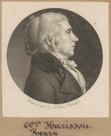 William Henry Harrison, 1800. Creator: Charles Balthazar Julien Févret de Saint-Mémin.