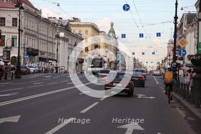 Nevsky Prospect, St Petersburg, Russia, 2011. Artist: Sheldon Marshall