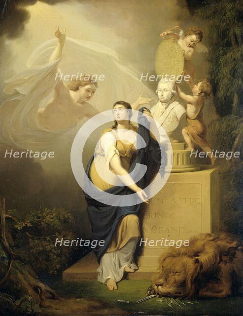 Allegory of the Death of William V, Prince of Orange, 1806. Creator: Nicolaas Pieneman.