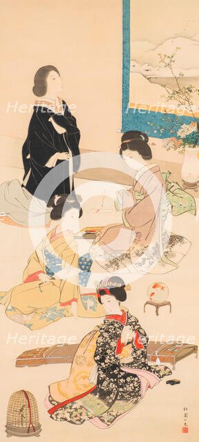 Four Seasons of Woman. Creator: Shoen, Uemura (1875-1949).