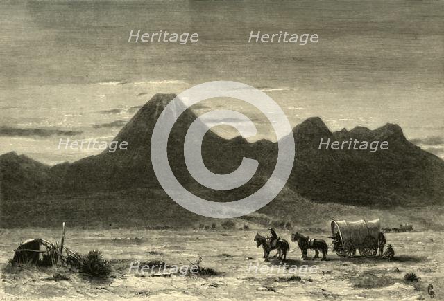 'Lassens Butte, Sacramento Valley', 1872.  Creator: Alfred Harral.