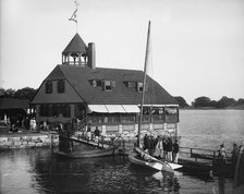 Riverside Yacht Club House, between 1890 and 1910. Creator: John S Johnston.