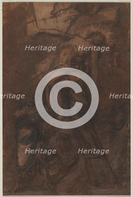 Descent from the Cross, 1600s. Creator: Anonymous.