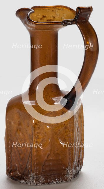 Pilgrimage Jug with Christian Symbols, 578-636. Creator: Unknown.