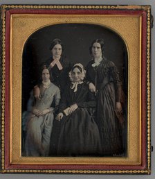 Untitled (Portrait of Four Women), 1852. Creator: R. Emmert Churchill.