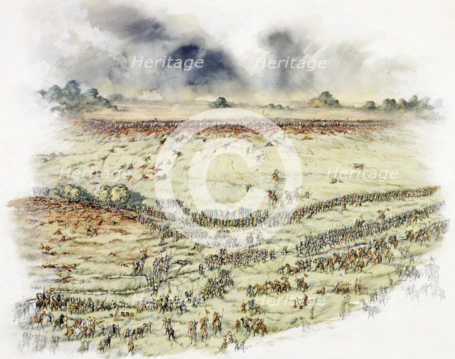 Battle of Hastings, 1066 (c1990-2010). Artist: Peter Dunn.