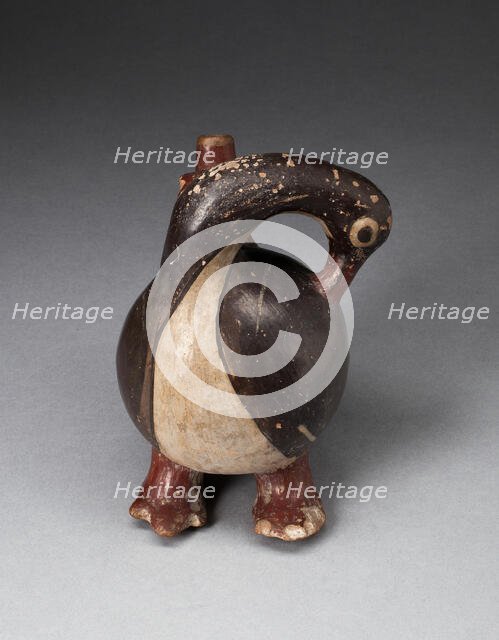 Vessel in the Form of a Long-Kecked Bird, Possibly a Goose, 180 B.C./A.D. 500. Creator: Unknown.