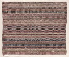 Woven Wool Textile, early 19th century. Creator: Unknown.