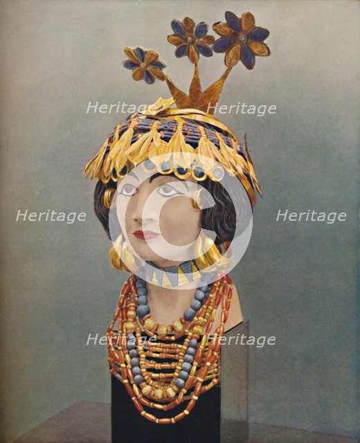 'Jewels of a Lady of the Court in the Great Days of Ur', c1935. Artist: Joint Expedition to Ur.