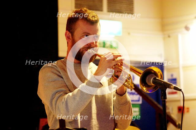 James Copus, Battle Jazz Festival, Battle, East Sussex, July 2023. Creator: Brian O'Connor.