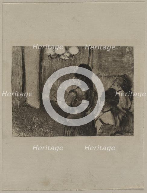 In the Salon, c. 1880s. Creator: Edgar Degas (French, 1834-1917).