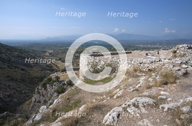 The walls of Mycenae, Greece. Artist: Samuel Magal