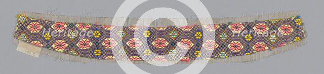 Fragment (Dress Fabric), China, Qing dynasty (1644-1911), 1875/1900. Creator: Unknown.