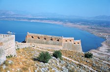 Fortress of Palamidi, Nafplion, Peloponnese, Greece. 
