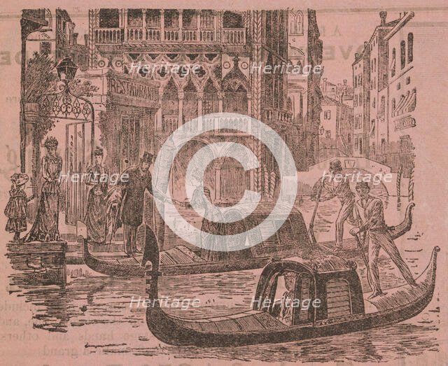 Gondolas, c1891. Creator: Unknown.