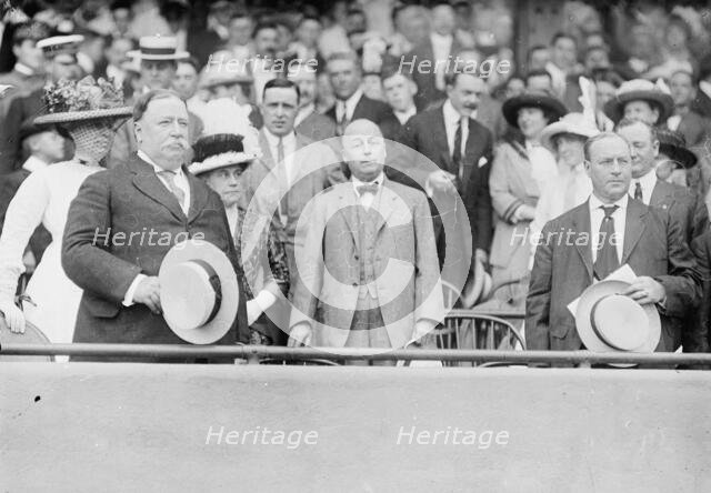 Baseball, Professional - L T R: Taft; Mrs. Knox; Sec. P.C. Knox; Vice President Sherman..., 1912. Creator: Harris & Ewing.