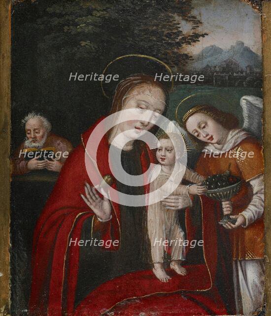 Holy Family with an Angel, about 1540. Creator: Unknown.