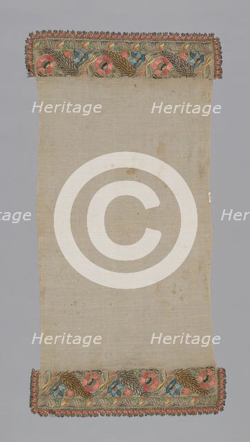 Towel or Napkin, Turkey, 19th century. Creator: Unknown.