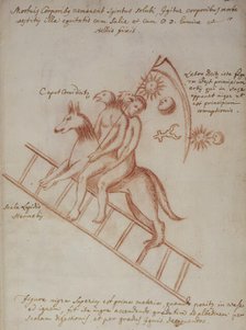 Emblematical drawing, 17th century.  Creator: Unknown.