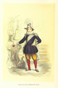 Young Swiss from the Cathedral of Seville, 1848.  Creator: Duverger.