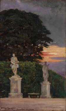Corner of the Terrace, Versailles, 1911. Creator: Carroll Beckwith.