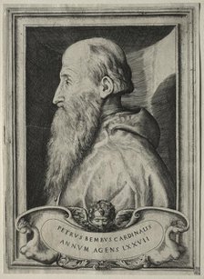 Portrait of Cardinal Pietro Bembo, 1547. Creator: Giulio Bonasone (Italian, c. 1510-aft 1576).