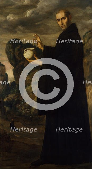Saint Benedict, ca. 1640-45. Creator: Francisco de Zurbaran.