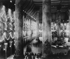 Inaugural decorations, McKinley inauguration, Pension Building, 1898. Creator: Frances Benjamin Johnston.