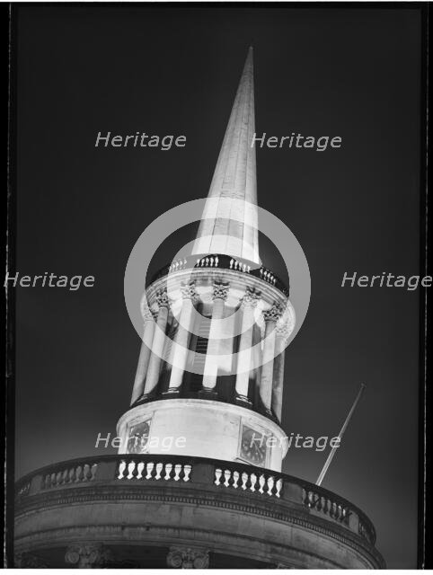 All Souls Church, Langham Place, Marylebone, City of Westminster, Greater London Authority, 1950. Creator: Margaret F Harker.