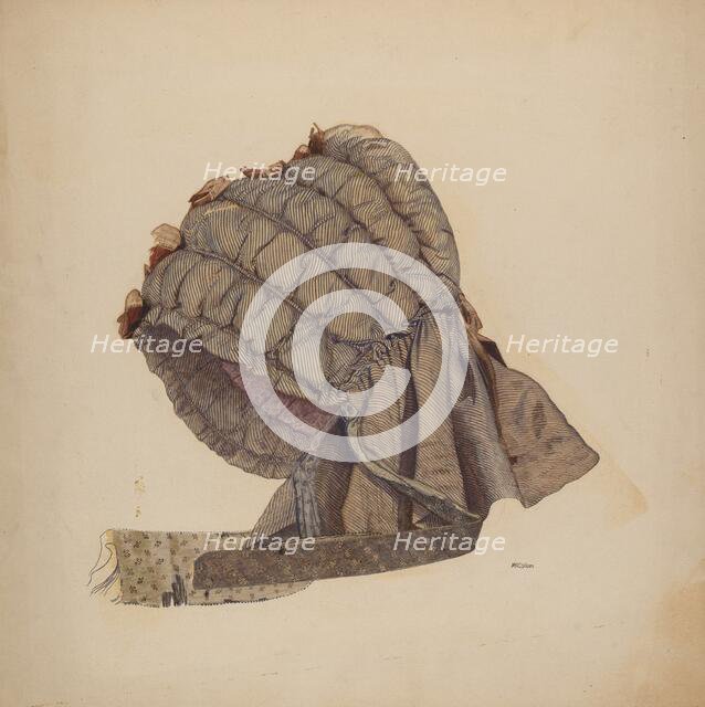 Bonnet, c. 1940. Creator: J. Herman McCollum.