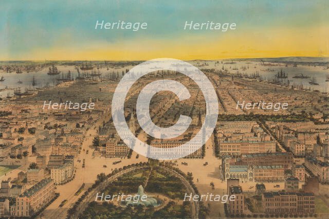 New-York (Union Square, Looking South), 1850. Creator: Sarony & Co.