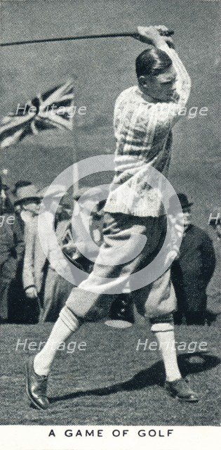 'A Game of Golf', 1924 (1937). Artist: Unknown.