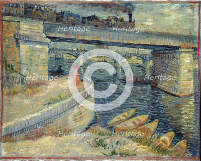 Les Ponts d'Asnières, 1887. Creator: Gogh, Vincent, van (1853-1890).
