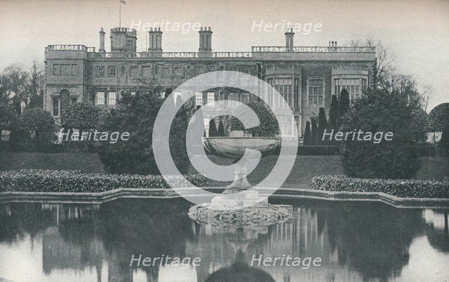 'Castle Ashby, Northants: South Side, With Fountain', c1915. Artist: Unknown.
