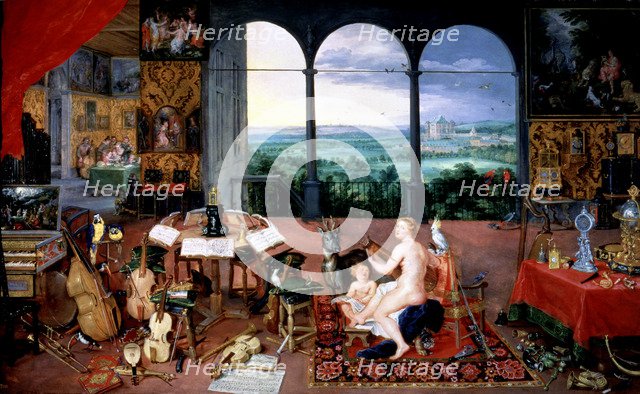  'The Hearing', 1617, by Jan Brueguel.