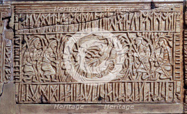 The Franks Casket, Anglo-Saxon, first half of the 8th century. Artist: Unknown