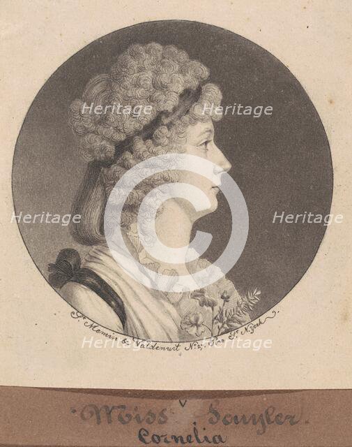 Cornelia Schuyler Morton, 1797. Creator: Charles Balthazar Julien Févret de Saint-Mémin.